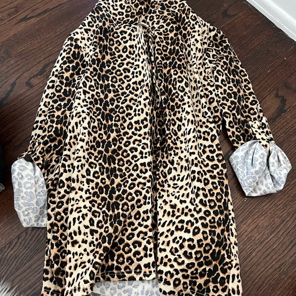 Leopard Button Up - Swim suit cover up - Picture 3 of 5